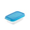 Rectangular food container mėlynas box 6,4x9,1 cm 100 ml