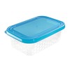 Rectangular food container mėlynas box 15,7x22,5 cm 1,75 L