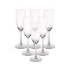 Diamond set of 6 champagne glasses 180 ml