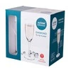 Diamond set of 6 champagne glasses 180 ml