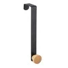 Juodas metal single hook with bamboo 3x2,5x20cm