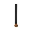Juodas metal single hook with bamboo 3x2,5x20cm