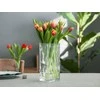 Mondex Glass vase square 10x10 cm h 25 cm