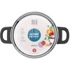 MTM Steel Emilio nerūdijančio plieno puodas, 1,9 l, 18 cm, su stikliniu dangčiu