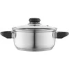 MTM Emilio stainless steel puodas, 1.9L, 18cm, with glass lid