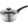 Emilio saucepan stainless steel, 1.2L, 16 cm, with glass lid