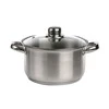 Fabio stainless steel casserole 18cm 2,6 L su dangčiu