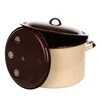 Altom Design Emalia Silesia Rybnik Didelis emaliuotas puodas Silesia Rybnik kremas 16,6 l