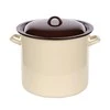 Altom Design Enamel puodas su dangčiu 14,2 L; 28 cm cream/dark centre