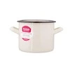 Altom Design Enamelled straight puodas, 1,5 L; diameter 14 cm; height 11 cm, cream