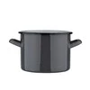 Altom Design POT 14 CM ENAMEL Pilkas SPECKLED