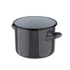 Altom Design POT 14 CM ENAMEL Pilkas SPECKLED