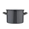 Altom Design POT 16 CM ENAMEL Pilkas SPECKLED