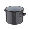 Altom Design POT 16 CM ENAMEL Pilkas SPECKLED