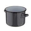 Altom Design POT 18 CM ENAMEL Pilkas SPECKLED