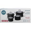 Izydor 8pcs cookware set juodas