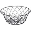 Juodas fruit basket 25x10 cm, flower design