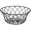 Juodas fruit basket 25x10 cm, flower design