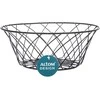 Juodas fruit basket 25x10 cm, flower design