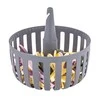 Basket with 30 clothes pegs 82 mm pilkas