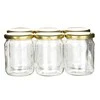 Set of 6 jars to-520 + caps fi 82, 6z