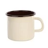 Lumarko Enamelled mug 1,25l dia.12cm h.11,5cm cream, inside dark