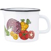 Silesia Emaliuotas puodelis su snapeliu, 1,15 l, skersmuo 12 cm, Dek.Vegetables Altom 3384