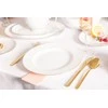 Porcelianinė pietų lėkštė MariaPaula Classic Gold, baltos sp., ø 26 cm