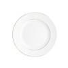Porcelianinė desertinė lėkštė MariaPaula Classic Gold, baltos sp., ø 17 cm