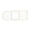 Porcelana MariaPaula MARIAPAULA MODERN SQUARE AUKSO VAKARIENIS RINKINYS 6/18