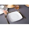 Lumarko MariaPaula Square Moderna Gold dessert plate 18cm