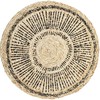 Natural round coaster 38 cm dec. Sun