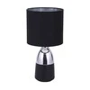 Lumarko Juodas and sidabrinis table lamp with a metal base, 16x31 cm