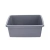 Rectangular bowl 33,7x26,8 cm 8 L pilka