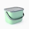6 L BINI bio-waste container žalias-pilkas