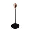 Lumarko Juodas metal candle holder with auksinis 8x822,5 cm
