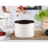 Emalia Silesia Rybnik Straight puodas 4,4l dia.20cm h.15cm cream/inside dark