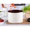 Altom Design Straight puodas 7,5l dia.24cm h.17cm cream/inside dark