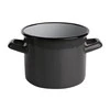 Altom Design POT 14 CM ENAMEL Pilkas SPECKLED