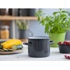 Altom Design POT 14 CM ENAMEL Pilkas SPECKLED
