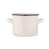 Altom Design Enamelled straight puodas, 1,5 L; diameter 14 cm; height 11 cm, cream