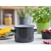 Altom Design POT 16 CM ENAMEL Pilkas SPECKLED