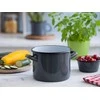 Altom Design POT 18 CM ENAMEL Pilkas SPECKLED