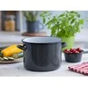 Altom Design POT 20 CM ENAMEL Pilkas SPECKLED