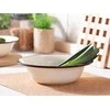Enamelled bowl 1,15l dia.22cm h. 6,2cm cream