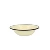 Enamelled bowl 1,15l dia.22cm h. 6,2cm cream