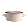 Altom Design Enamelled saucepan 0,5l dia.12cm h.5,8cm cream