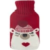 Hot water bottle in a sweater cover, 1 liter, dec. bear