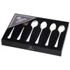 Violino set of 6 coffee spoons polished flock