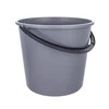 Bucket with plastikas handle 10 L pilkas